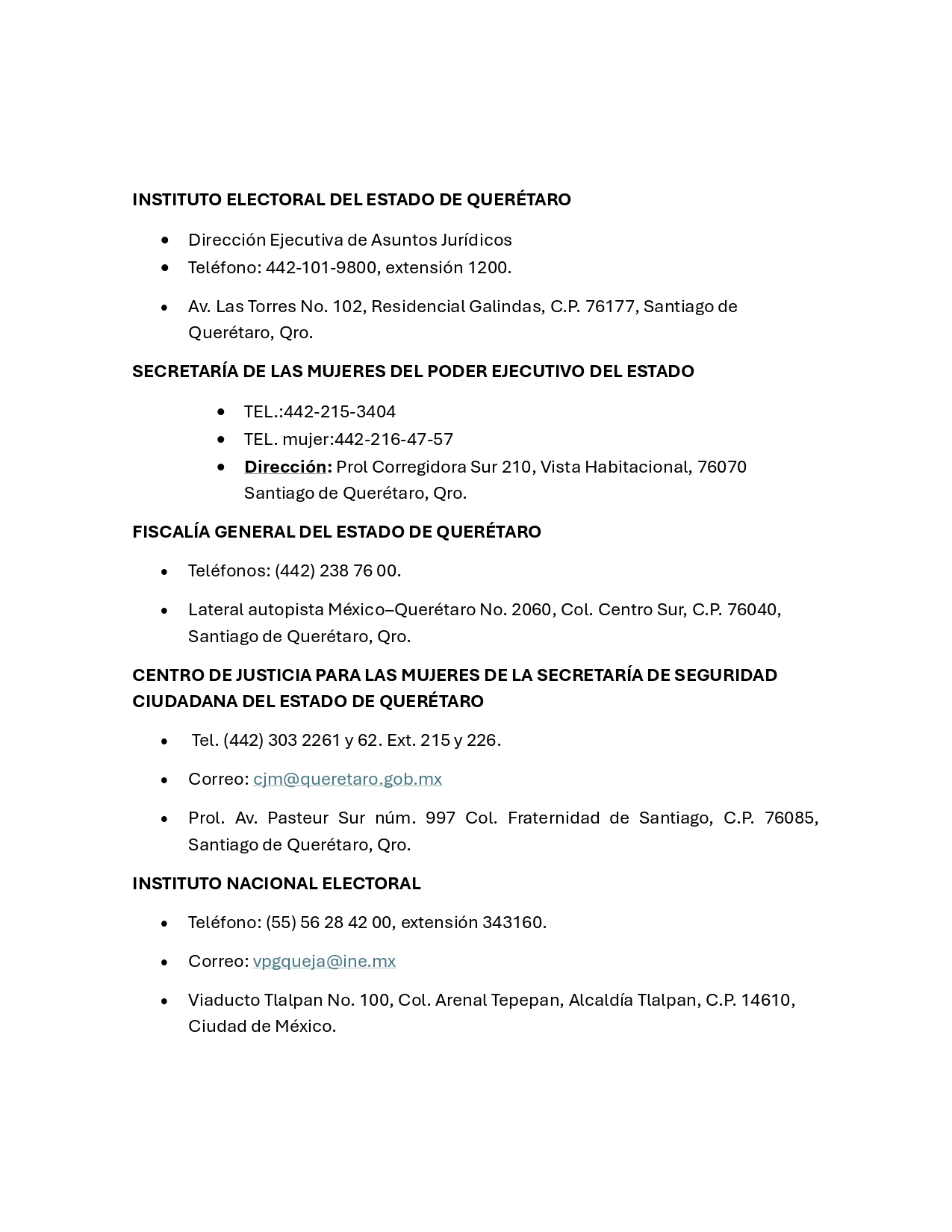 Portada de Directorio de autoridades competentes
